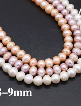 Natural Freshwater Pearls Bead Four Sided Light AA Pearl Loose Spacer Beaded for Making Jewelry Necklace Accessories 8-9mm - Aliexpress - FashionsVida
