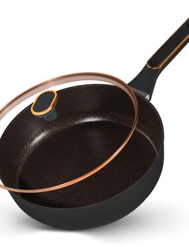 STONELINE Schmorpfanne 28 cm Roségold mit Deckel