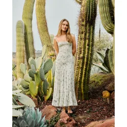 Vestido gomas print lazos