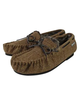 Mens Cushioned Memory Foam Moccasin Slippers - - Size: 12 - Dunlop - FashionsVida