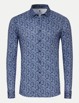 Slim-Fit Hemd New Moon Blau 3XL - DeSoto - FashionsVida