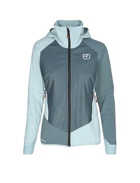 Veste softshell Col Becchei à capuche bleu clair M