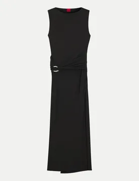 HUGO Kleid in Wickel-Optik Schwarz XL - Hugo Boss - FashionsVida