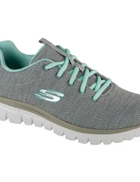Sneaker Twisted Fortune 12614-Gymn Gray/mint 38;41;37 1/2 Female - Skechers - FashionsVida
