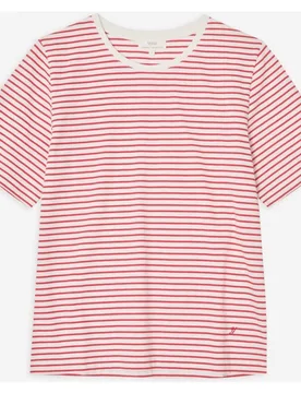 Camiseta de mujer de algodón orgánico con cuello redondo - Yerse - FashionsVida