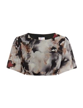 IZIA Blusa beige / gris / negro