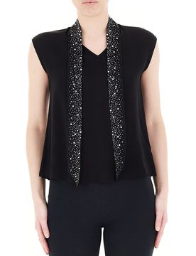 FRACOMINA Blusa smanicata NERO XS