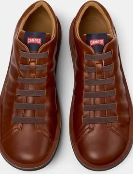 Zapatillas de vestir en piel de hombre Beetle con cordones - Camper - FashionsVida
