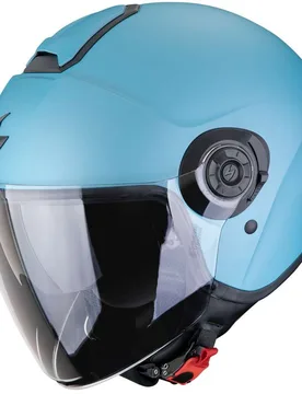 Casco Moto Jet EXO-CITY II SOLID Celestial blu opac taglia XL - Scorpion - FashionsVida