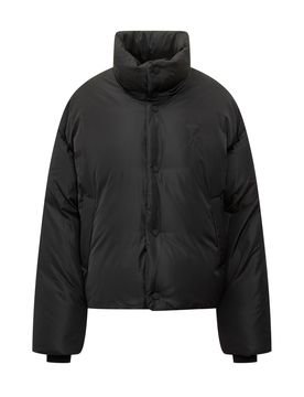Puffer Jacket with Heart Logo