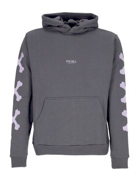 Felpa Leggera Cappuccio Uomo Cross Bones Hoodie Grey/lilac