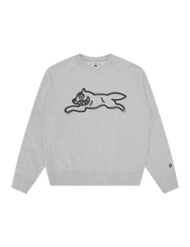 Spray Paint Running Dog Crewneck - Heather