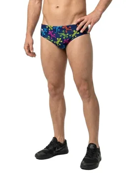 Canary Lizard Swimming Brief Navy XL Men - TURBO - FashionsVida