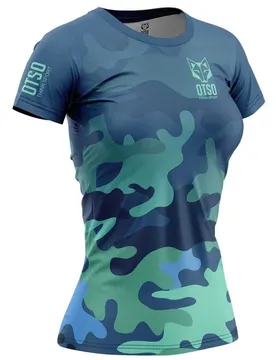 T-shirt à Manches Courtes T-shirt Camo Blue XS