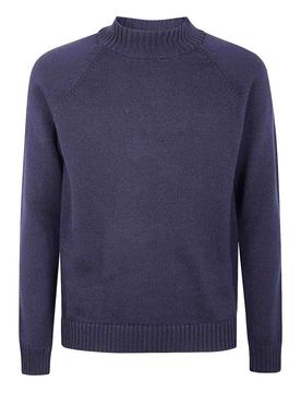 Maglione Girocollo Con Maniche Raglan