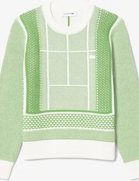 Jersey de jacquard gráfico con pista de tenis - Lacoste - FashionsVida