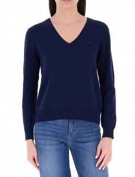 Maglione scollo V BLU NAVY 42