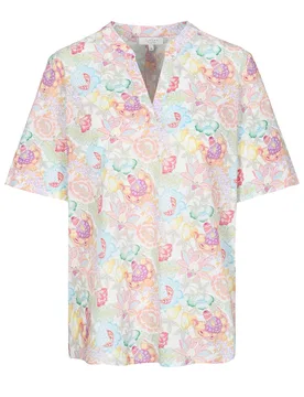 Bluse,Serafino Ausschnitt, 1/2 female - 42 - FashionsVida