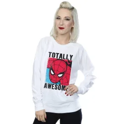 Spider-Man Totally Awesome Sweatshirt - White - Size: 2XL