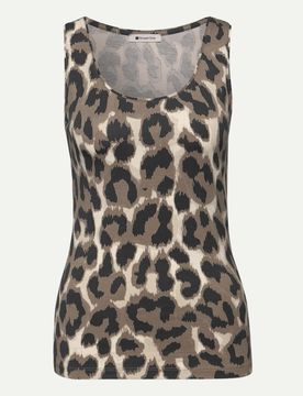 Top mit Animalprint Mehrfarbig 36
