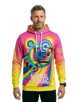 Emoji Normal Is Boring Hoodie Multicolour XS Men,Women - OTSO - FashionsVida