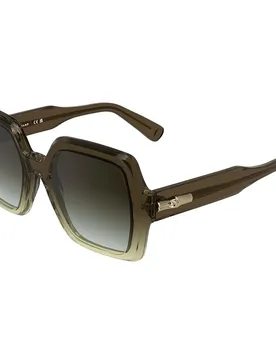 Occhiali Da Sole Da Donna Lo790s Transparent Gradient Brown / Yel Dark Brown 7/CAT3