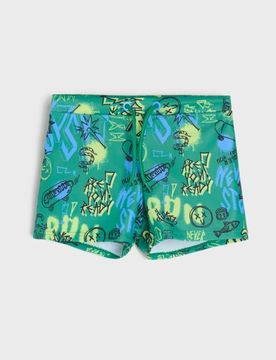 Costume da bagno con motivo - verde