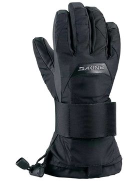 Wasserfeste und atmungsaktive Skihandschuhe Wristguard Jr Glove Black Kindergröße M schwarz