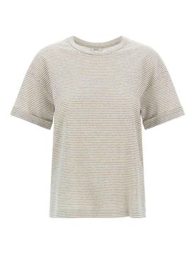 Peserico T-shirt a righe Lam