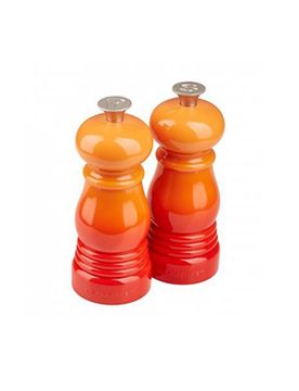 Juego de molinillos pequeño de 2 unidades (Rojo Horno) naranja