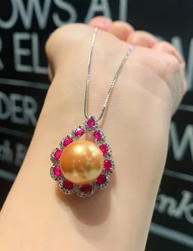 New Red Crystal White Gold Pearl Pendant Heart Necklace Women Friends Gift Wedding Party Fine Wedding Anniversary Jewelry - Aliexpress - FashionsVida