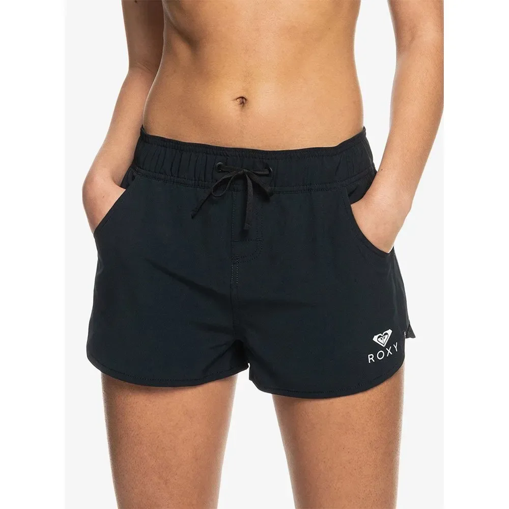 Short De Bain Woven Anthracite L - Roxy - FashionsVida