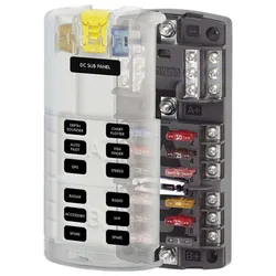 Circuits Fuse Block Panel Black / Clear One Size unisex