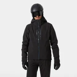 Men's Alpha Lifaloft Lightweight Ski Jacket Black 2XL - Black - Male