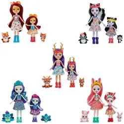 Muñecas hermanas con mascotas y accesorios