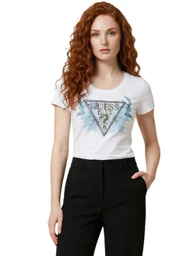 Guess Damen T-Shirt Weiß 514079