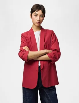 Blazer de mujer con mangas 3-4 y cuellos de solapa - Pieces - FashionsVida