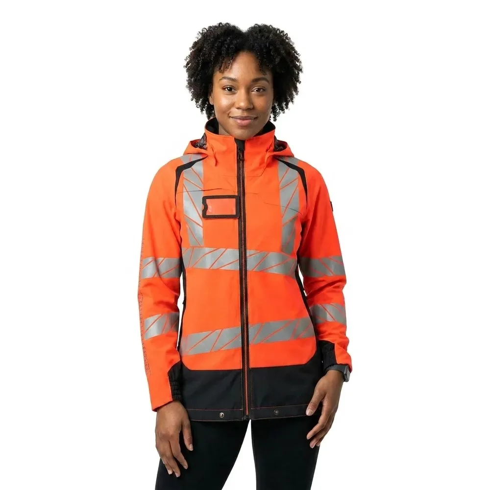 Veste De Pluie Accelerate Safe 19011 Outer Lining Hi-Vis Red / Dark Navy L - MASCOT - FashionsVida