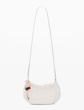 Monedero grande bandolera charms, Mujer, Poliuretano, Blanco, U