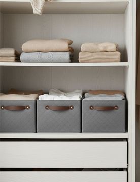 Scatola pieghevole per contenere - grigio chiaro