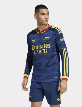 Mens Maglia Away Authentic Arsenal Fc 26/27 A Maniche Lunghe - Blu, blu blu Uomo taglia XS - Adidas - FashionsVida