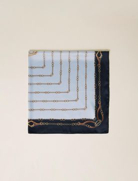 Foulard avec imprimé chaîne