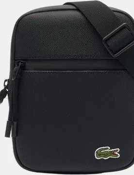 Bandolera mini en azul marino con cierre de cremallera - Lacoste - FashionsVida