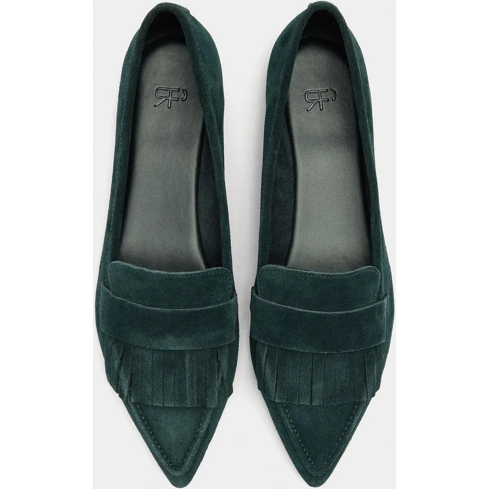 Mocasines planos de mujer de piel con detalle de flecos - Parfois - FashionsVida