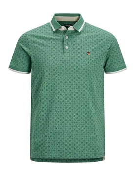Polo à Manches Courtes Paulos Play Aop Bottle Green S