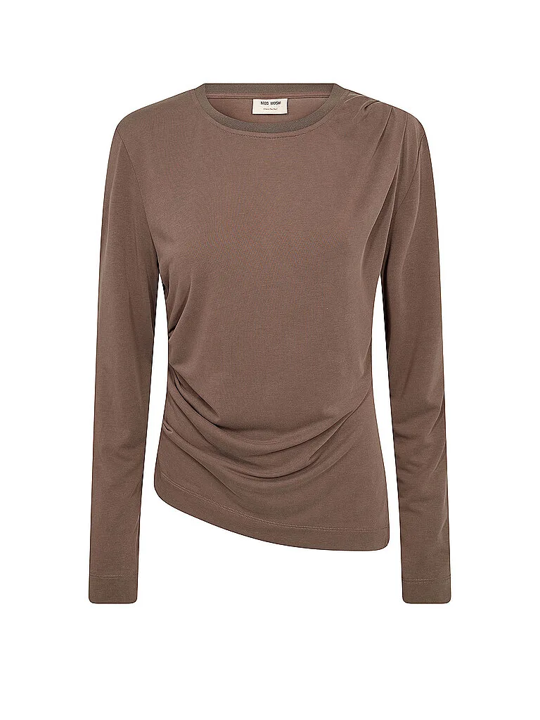 Camiseta de manga larga MMAMIO marrón M - Mos mosh - FashionsVida