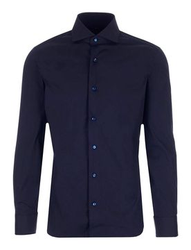 Camicia su misura in poplin elastico