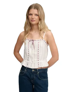 Canotta Lace Cami Off White XS