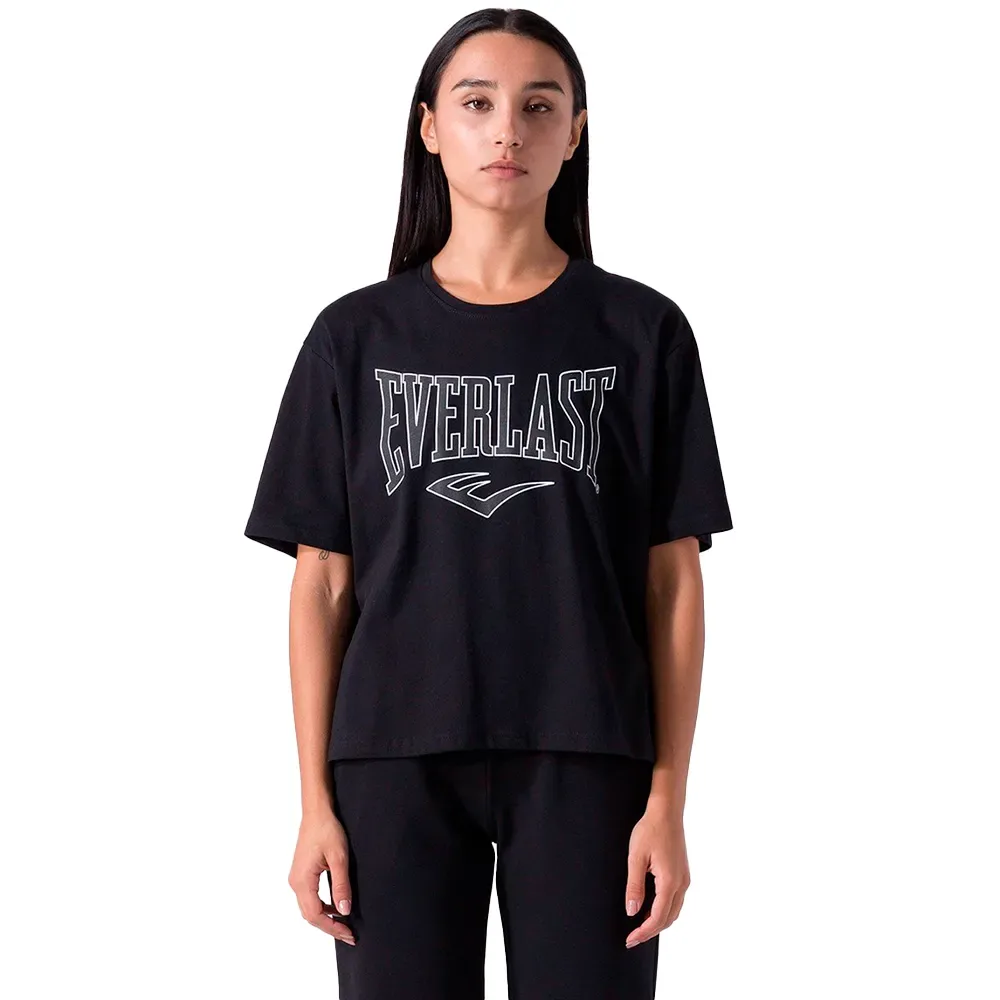 T-shirt à Manches Courtes Oversize Logo Black M - Everlast - FashionsVida