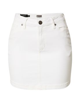 Urban Classics Falda blanco denim